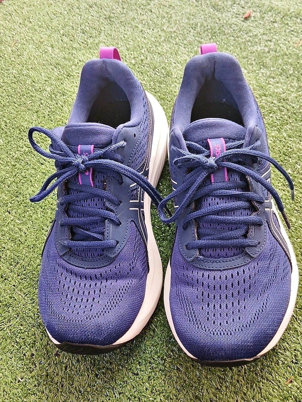 😍ASICS GEL-CUMULUS 26 Women's Running Shoes Blue & White US 9.5